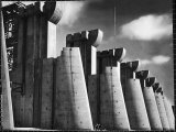 Fort Peck Dam as Featured on the Very First Cover of Life Magazine Premium Photographic Print by Margaret Bourke-White