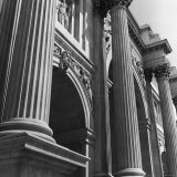 Columns and Ornamented Archway on Facade of Building Photographic Print Columns and Ornamented Archway on Facade of Building Photographic Print