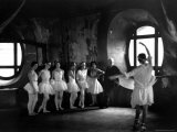 Ballerinas During Rehearsal For "Swan Lake" at Grand Opera de Paris Premium Photographic Print by Alfred Eisenstaedt