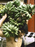 Man Hauling Bananas over Shoulder at La Merced Market Premium Photographic Print by John Dominis Man Hauling Bananas over Shoulder at La Merced Market Premium Photographic Print by John Dominis