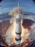 Apollo 11 Taking Off For Its Manned Moon Landing Mission Premium Photographic Print by Ralph Morse