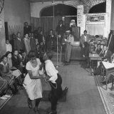 Young Black Couple Dancing Like Mad in the Center of Dance Floor at the Savoy Hotel Photographic Print by Eric Schaal Young Black Couple Dancing Like Mad in the Center of Dance Floor at the Savoy Hotel Photographic Print by Eric Schaal