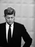 Democratic Presidential Candidate John F. Kennedy During Famed Kennedy Nixon Televised Debate Photographic Print by Paul Schutzer