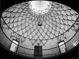 Deer Antlers Hanging in Domed Ceiling of Gordon Castle Premium Photographic Print by William Sumits