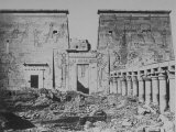 Western Colonnadel of the Temple of Isis on Island of Philae in Middle of the Nile Below Aswan Premium Photographic Print by C.g. Fontaine