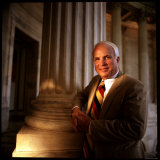 Senator John McCain at US Capitol Photographic Print by Ted Thai