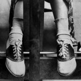 College Coed Sporting, Ubiquitous Saddle Shoes Photographic Print by Alfred Eisenstaedt