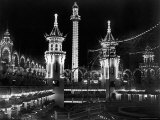 Luna Park, Coney Island, at Night, Lit by Many Lights Photographic Print by Wallace G. Levison