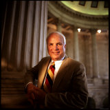 Senator John McCain at US Capitol Photographic Print by Ted Thai