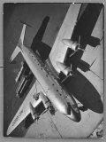 World's Largest Land Transport Plane, the Super Mainliner, a Douglas DC-4 Parked at Airport Premium Photographic Print by Margaret Bourke-White