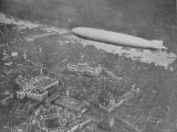 750 Foot Long Graf Zeppelin LZ 127 Flying Above British Capital Photographic Print