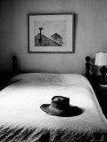 Hat Belonging to Painter Andrew Wyeth on Top of Bed at Home Photographic Print by Alfred Eisenstaedt