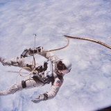 Gemini 4 Astronaut Edward H. White II Floating in Space During First American Spacewalk Photographic Print by James A. Mcdivitt