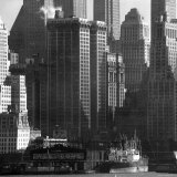 Panoramic View of Buildings in Lower Manhattan Taken from the New Jersey Banks of the Hudson River Photographic Print by Andreas Feininger