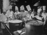 Cooks Preparing Feast For Alba Wedding Premium Photographic Print by Frank Scherschel
