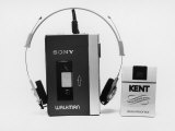 Sony Walkman Tape Player Photographed Next to a Pack of Kent Cigarettes For Size Comparison Reproduction photographique sur papier de qualité par Ted Thai