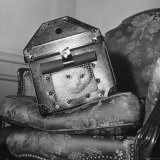 Cat in a Carrier During an Air Raid Photographic Print by John Phillips