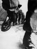 US Marines on 50 Mile Walk, a Challenge Issued in Old Executive Order by President Teddy Roosevelt Photographic Print by Leonard Mccombe