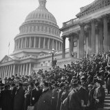 Jewish Rabbis March on Washington, on the Senate Steps Photographic Print by Thomas D. Mcavoy