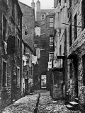 High Street Slum Buildings in Glasgow Photographic Print