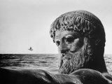 Bronze Statue of Poseidon, Greek God of the Sea Photographie par Gjon Mili