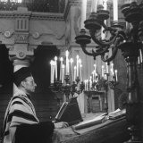 Rabbi Amedo Terracina of Rome's Largest Temple Photographic Print by Carl Mydans