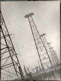 AT&T Long Line Towers That Connect to South America Spreading Out Across the State Premium Photographic Print by Margaret Bourke-White