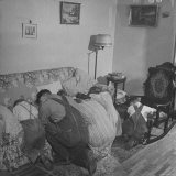 Charles C. Todd and His Family, Praying in the Morning Before Breakfast Photographic Print by Wallace Kirkland