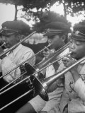 Boys Playing in School Band Premium Photographic Print by John Florea