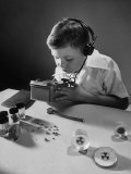 Geiger Counter with Earphones Sensitive Enough to Detect Radioactivity of a Watch Photographie par Bernard Hoffman
