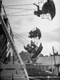 Carnival, Showing One of the Rides Premium Photographic Print by Walter Sanders