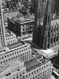 Looking Down on Saint Patrick's Cathedral, New York City Premium Photographic Print by Alfred Eisenstaedt