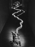Electricity Emitted from Machine at MIT, Boston, MA Premium Photographic Print by Alfred Eisenstaedt