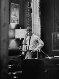 Attorney General Robert F. Kennedy, Talking on the Telephone in His Office Premium Photographic Print by George Silk