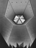Interior of North Christian Church Designed by Eero Saarinen Premium Photographic Print by John Loengard