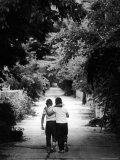 Friends Taking a Walk on a Typical Summer Day Premium Photographic Print by Robert W. Kelley Friends Taking a Walk on a Typical Summer Day Premium Photographic Print by Robert W. Kelley