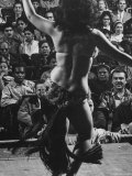 Lady Dancing a Tahitian Dance in Manhattan Night Club Premium Photographic Print by Yale Joel Lady Dancing a Tahitian Dance in Manhattan Night Club Premium Photographic Print by Yale Joel