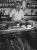 Israeli Baker with Loaves of Bread Photographic Print by Paul Schutzer