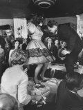 American Couples Dancing in Hollywood Nightclub Premium Photographic Print by Ralph Crane