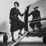 Mrs. Charles McGaha Wearing Norell Suit with Culotte Skirt Premium Photographic Print by A. Y. Owen