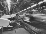Assembly Line Worker at Generals Motor's Vega Plant Premium Photographic Print by Michael Mauney
