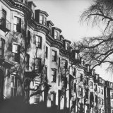 1850s Bow Front Houses Around Worcester Square Photographic Print by Walker Evans
