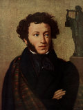 Portrait of Alexander Pushkin, Russian Poet Premium Photographic Print