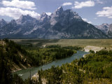 Snake River with the Grand Tetons in the Background, Jackson Hole, Wyoming Photographic Print by Alfred Eisenstaedt