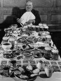 Carpenter George Boehler Eating Each of His Six Meals a Day Premium Photographic Print by Frank Scherschel