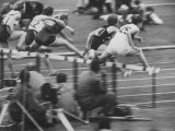 Hurtlers Competing at the Olympics Premium Photographic Print by George Silk