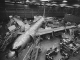 Boeing's New 707 Jet Aircraft, at the Boeing Plant Photographie par Nat Farbman