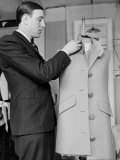 Rene, the Head Tailor, Hemming a Dress Jacket Photographic Print by John Phillips