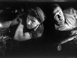 Two British Coal Miners Working in an Eighteen Inch Narrow Seam Photographic Print by Carl Mydans