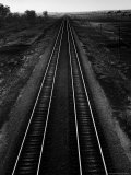 Railroad Tracks Premium Photographic Print by Andreas Feininger